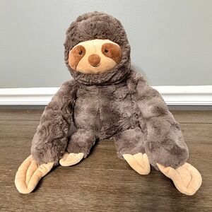 Giggle Scape Brown Weighted Sloth Plush
